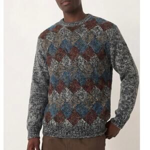 Vintage 80s Hand knit Color Block Bachrach Coogi Inspired Men’s LG Sweater